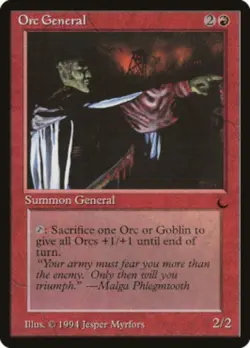 1x Orc General Moderate Play MTG Magic - Kid Icarus - - Image 1