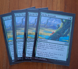 4x Up the Beanstalk WOE 195 Uncommon Wilds of Eldraine Playset NM x4 MTG - Image 1