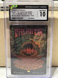 MTG Palantir of Orthanc (Borderless Poster) Lord Of The Rings CGC 10 - Image 1
