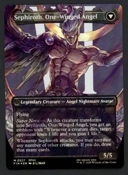 ***Surge FOIL Borderless Sephiroth, Fabled SOLDIER* MTG Final Fantasy Kid Icarus - Image 2