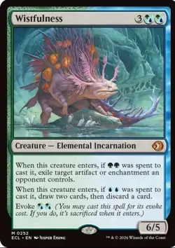 Wistfulness Near mint Lorwyn Eclipsed Regular Magic The Gathering TCG - Image 1