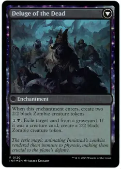 Invasion of Innistrad / Deluge of the Dead (Foil) 0120 Innistrad Remastered MTG - Image 1