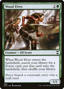 MTG Wood Elves ** Kaldheim Commander ** English - Image 1
