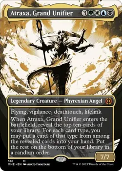 Atraxa, Grand Unifier (Showcase) -Foil Near Mint MTG Phyrexia: All Will Be One - Image 1