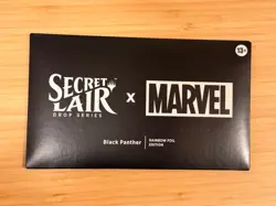 Black Panther FOIL Secret Lair -- Sealed Marvel MtG Magic New Rainbow Foil - Image 1