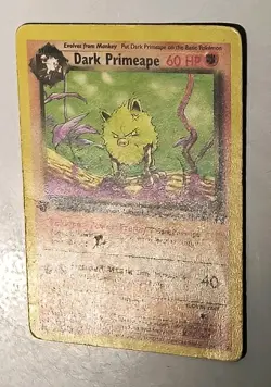 2 WOTC Primeape Cards 1st Edition 43/82 Team Rocket 43/64 Jungle Set Pokemon Lot - Image 5