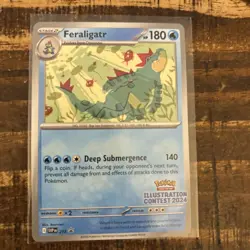 Pokemon Illustration Contest 2024 Feraligatr NM - Image 1