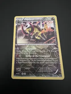 Haxorus 69/101 B&W Plasma Blast 2013 Pokemon Card Reverse Holo Rare NM - Image 1