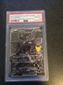 PSA 10 Gem Mint 2021 Pokemon Celebrations Full Art Zekrom Classic Collection 114 - Image 1