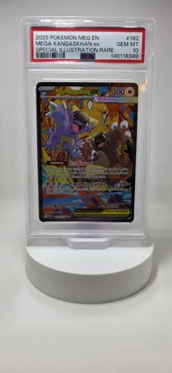 2025 POKEMON MEG EN-MEGA EVOLUTION #182/132 MEGA KANGASKHAN EX PSA 10 - Image 1