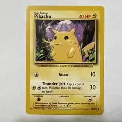 1999 Pokemon Base Set Pikachu Yellow Cheeks - Image 1