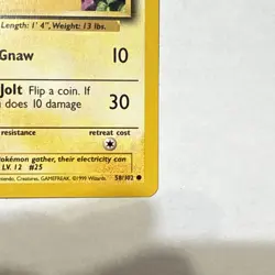 1999 Pokemon Base Set Pikachu Yellow Cheeks - Image 2
