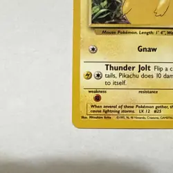 1999 Pokemon Base Set Pikachu Yellow Cheeks - Image 3