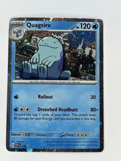 Pokemon TCG Quagsire Holo Rare Promo SVP 156 Surging Sparks - Image 1