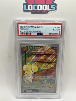 PSA 6 - Fidough #213 [IR] Pokemon TCG Scarlet & Violet Base - Image 1