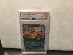 2023 POKEMON OBF EN-OBSIDIAN FLAMES #125 CHARIZARD EX PSA 8 - Image 1