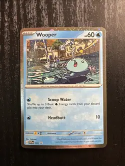 Wooper SVP155 Black Star Promo Cosmos Holo Pokemon TCG Surging Sparks NM - Image 1