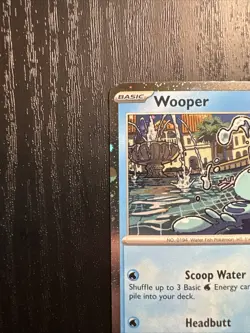 Wooper SVP155 Black Star Promo Cosmos Holo Pokemon TCG Surging Sparks NM - Image 2