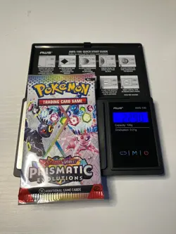 22.90g Prismatic Evolutions Pokemon Booster Pack New Sealed - Image 1