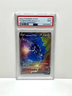 Pokemon TCG Origin Forme Dialga V 177/189 Astral Radiance PSA 9 2022 - Image 1
