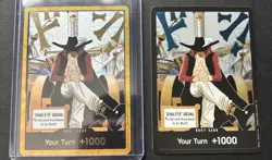 OP14 Gold DON!! Card Hawk Eye Mihawk The Azure Seas Seven One Piece CCG ENGLISH - Image 1