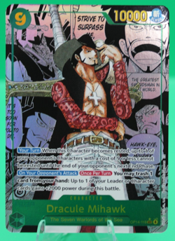 Mihawk OP14-119 SEC Manga Alt Art The Azure Sea's Seven ONE PIECE ENGLISH - Image 1