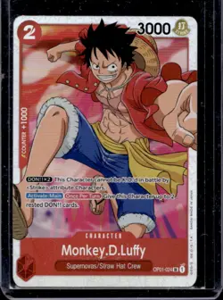 2022 One Piece Romance Dawn Monkey.D.Luffy Super Rare #OP01-024 - Image 1