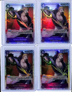 (4) Lot 2025 One Piece Carrying On His Will OP13 Silvers Rayleigh #OP13-066 SR - Image 1