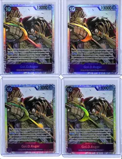 (4) Lot 2025 One Piece Carrying On His Will OP13 Gol.D.Roger #OP13-064 SR (c) - Image 1