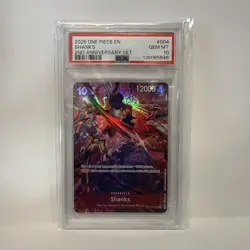 2025 ONE PIECE ENGLISH VERSION 2ND ANNIVERSARY SET #004 SHANKS PSA 10 - Image 1