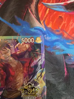 ONE PIECE TCG MONKEY D. LUFFY RARE 3RD ANNIVERSARY PROMO ALT ART ST01-012 NM - Image 4
