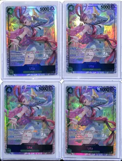 (4) Lot 2025 One Piece Carrying On His Will OP13 Uta #OP13-023 SR - Image 1