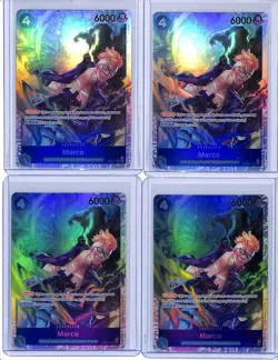 (4) Lot 2025 One Piece PRB02 The Best Vol. 2 Marco #PRB02-008 SR - Image 1