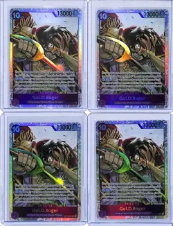 (4) Lot 2025 One Piece Carrying On His Will OP13 Gol.D.Roger #OP13-064 SR (b) - Image 1