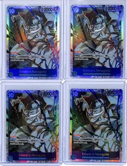 (4) Lot 2025 One Piece Carrying On His Will OP13 Edward.Newgate #OP13-042 SR - Image 1