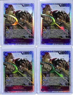 (4) Lot 2025 One Piece Carrying On His Will OP13 Gol.D.Roger #OP13-064 SR (a) - Image 1