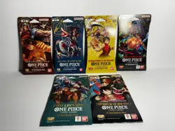 One Piece (OP-02-03-04-06-08-09) Sleeved Booster packs lot of 6 - Image 1