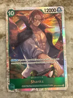 • Shanks • OP13-028 SR Carrying On His Will Holo Foil One Piece TCG NM - Image 1