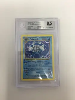 Poliwrath 13/102 Pokemon 1999 Base Set 1st Edition Thin Stamp Holo Beckett 8.5 - Image 2