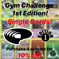 Gym Challenge 1st Edition Pokemon Cards - Near Mint WOTC Set Singles Vintage TCG - Image 1