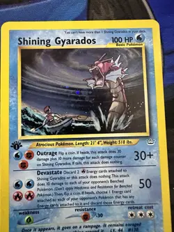 Shining Gyarados 1st Edition #65 Neo Revelation MP - Image 1