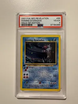 2001 Pokemon Neo Revelation Shining Gyarados 1st Edition #65/64 PSA 4 Low Pop - Image 1