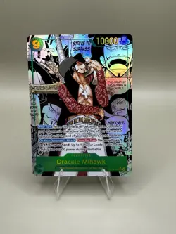 Mihawk OP14-119 SEC Manga Alt Art The Azure Sea's Seven ONE PIECE Card ENGLISH - Image 1
