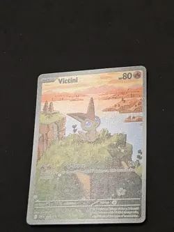 Pokemon TCG Victini #208 Scarlet & Violet Promo Full Art Holo Card - Image 2