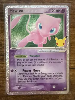 Pokemon TCG Mew EX Celebrations Classic Collection Holo Ultra Rare Card 88/92 - Image 1