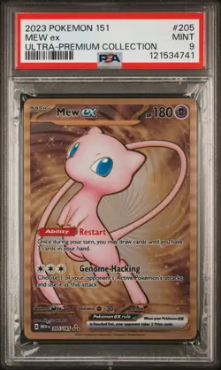 Mew ex - 205/165 - Metal Card - 151 Ultra Premium Collection - PSA 9 - Pokemon - Image 1