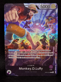 Monkey D Luffy PSA Magazine One Piece Promo Card OP05-060 English NM - Image 1