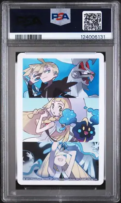 2017 POKEMON PLAYING CARDS LILLIE, GLADION & LUSAMINE JACK OF DIAMONDS PSA 10 - Image 2