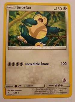 Snorlax 50/68 Hidden Fates 2019 Rare Pokemon Card (Mewtwo Deck) LP+ - Image 1