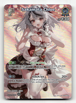 hololive OFFICIAL CARD GAME Sakamata Chloe (SR) hBP02-039 - Quintet Spectrum - Image 1